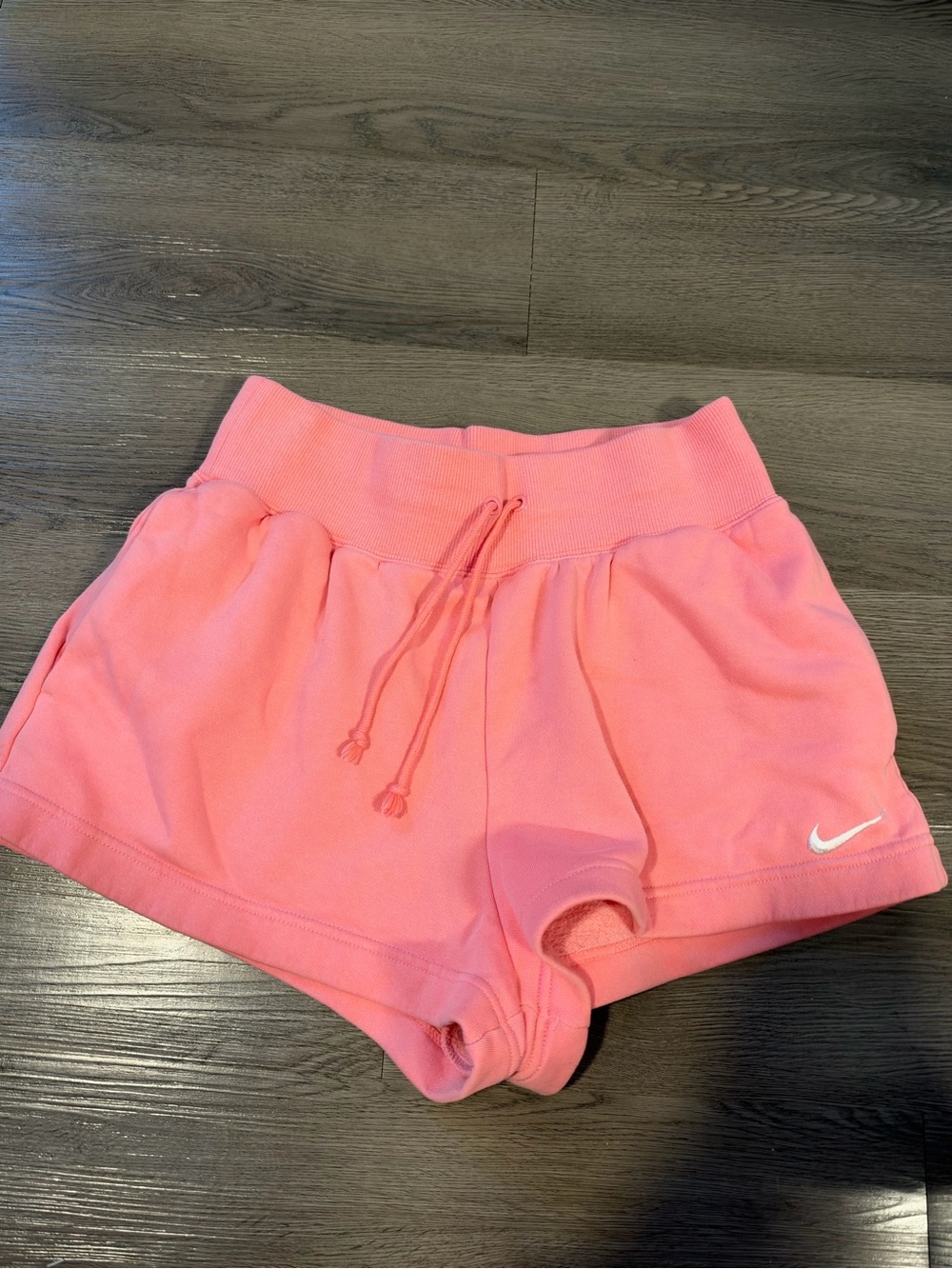 Nike Women's Pink Drawstring fleece lined Athletic Shorts